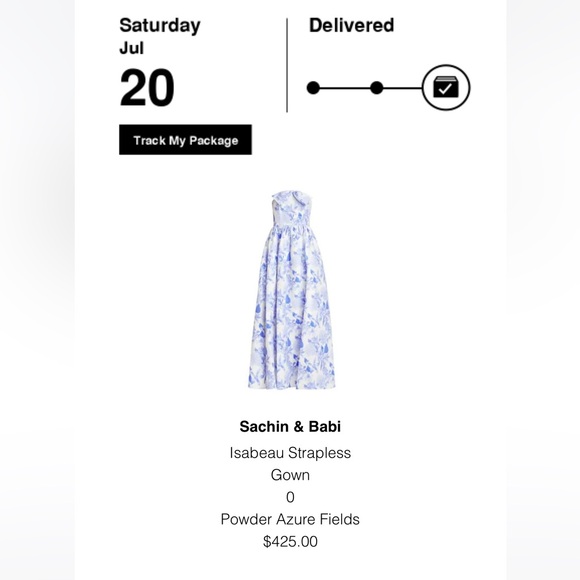 Sachin and Babi Isabau Strapless Gown - Picture 5 of 5